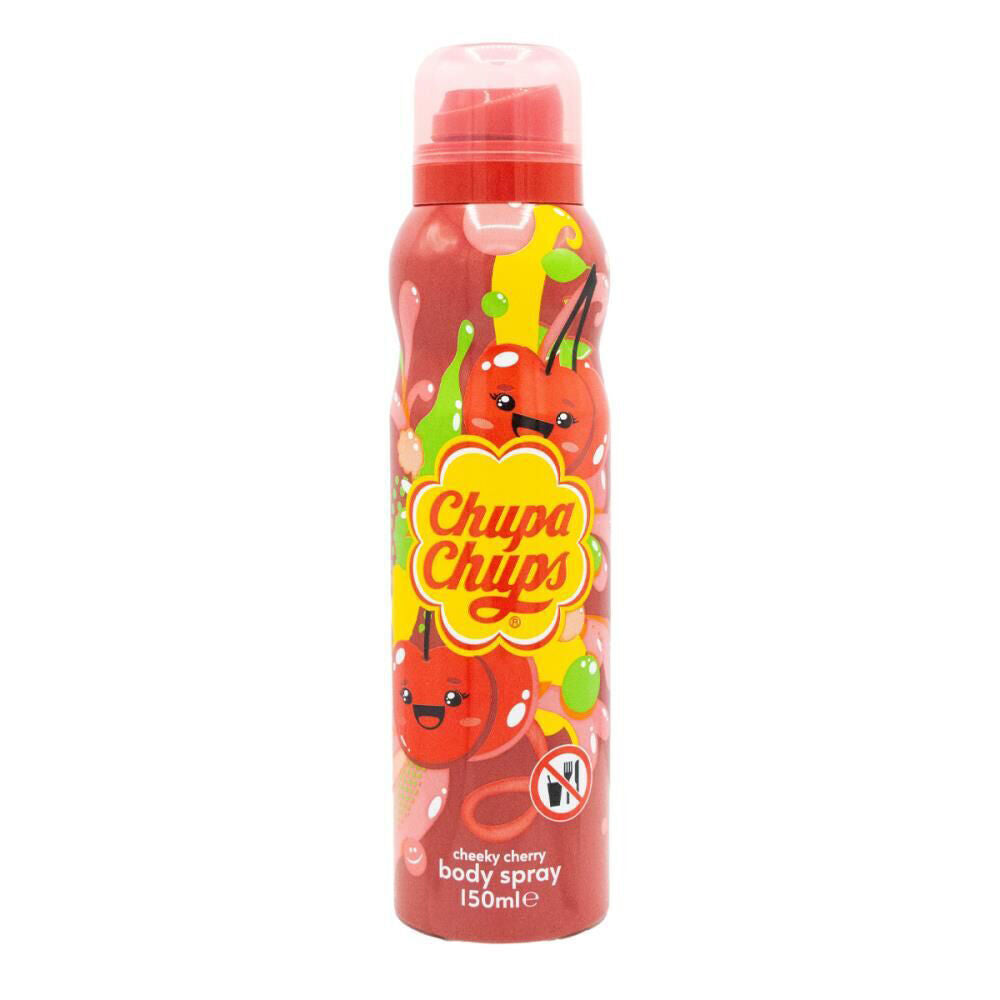 6PK Chupa Chups Body Spray Mist 150ml Cheeky Cherry Sweet Fruity Fragrance