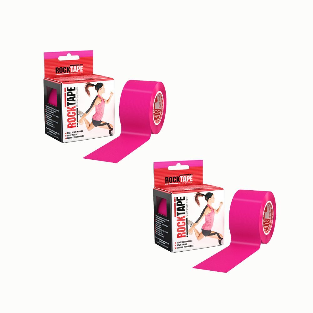 2PK Rocktape Standard Adhesive Training Support Tape - Pink