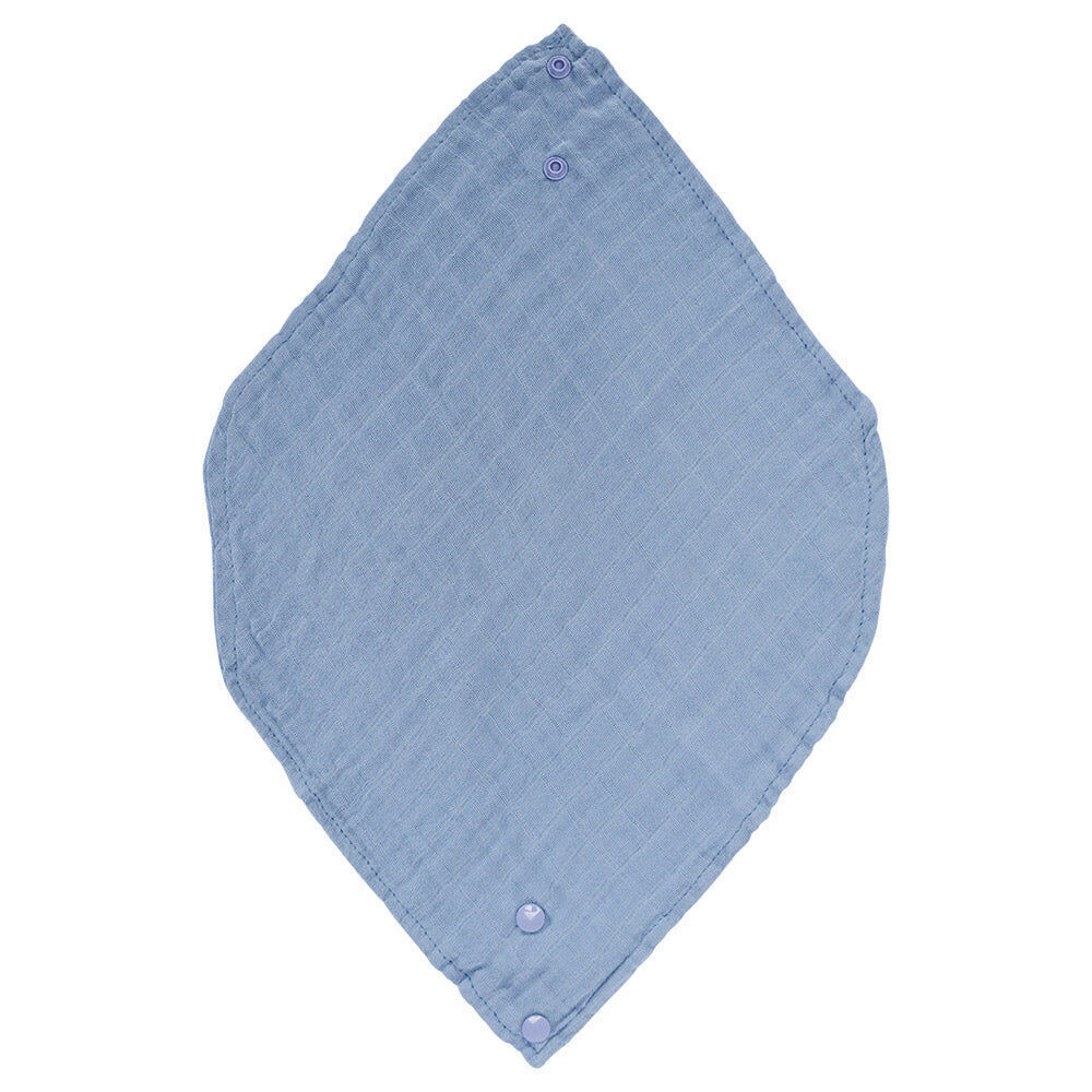 2PK Annabel Trends Muslin Neck Feeding Bib 30x30cm - Blue