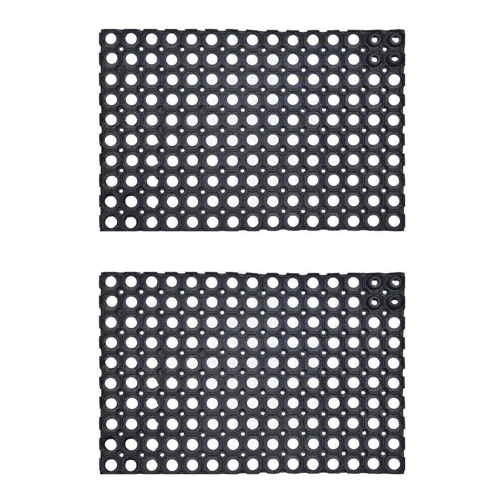 2PK Solemate Rubber Anti-Fatigue 40x60cm Stylish Indoor Standing Floormat