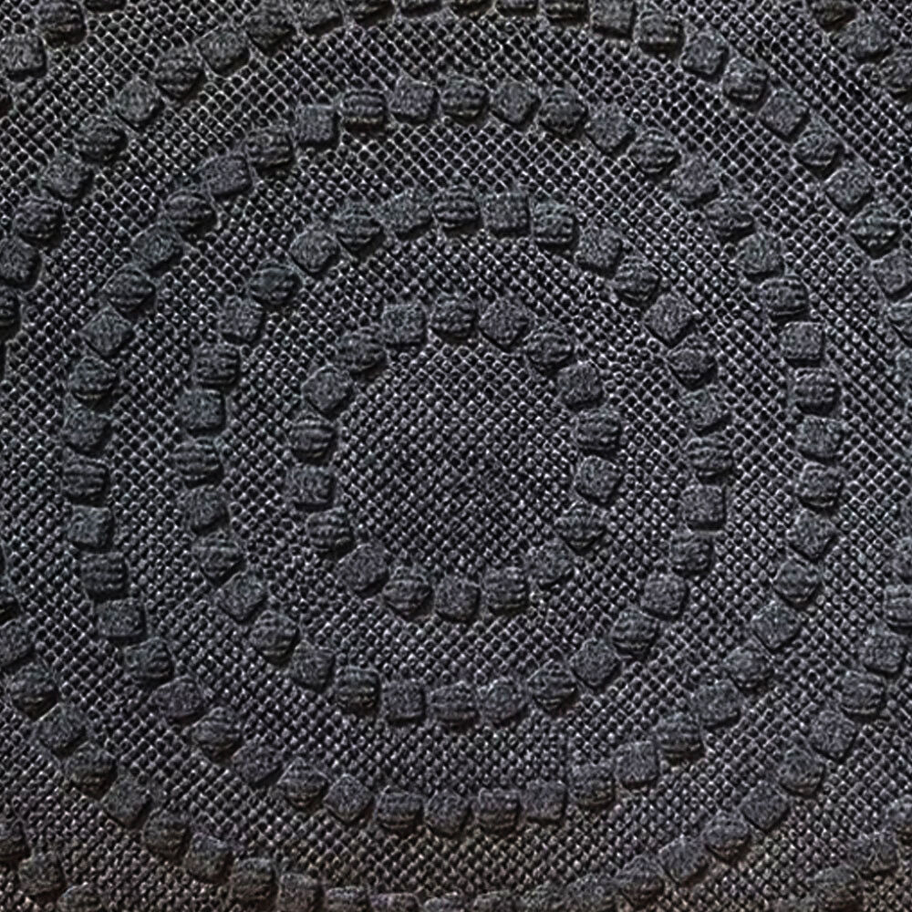 2PK Solemate Marine Dark Grey Circles 45x75cm Stylish Outdoor Entrance Doormat