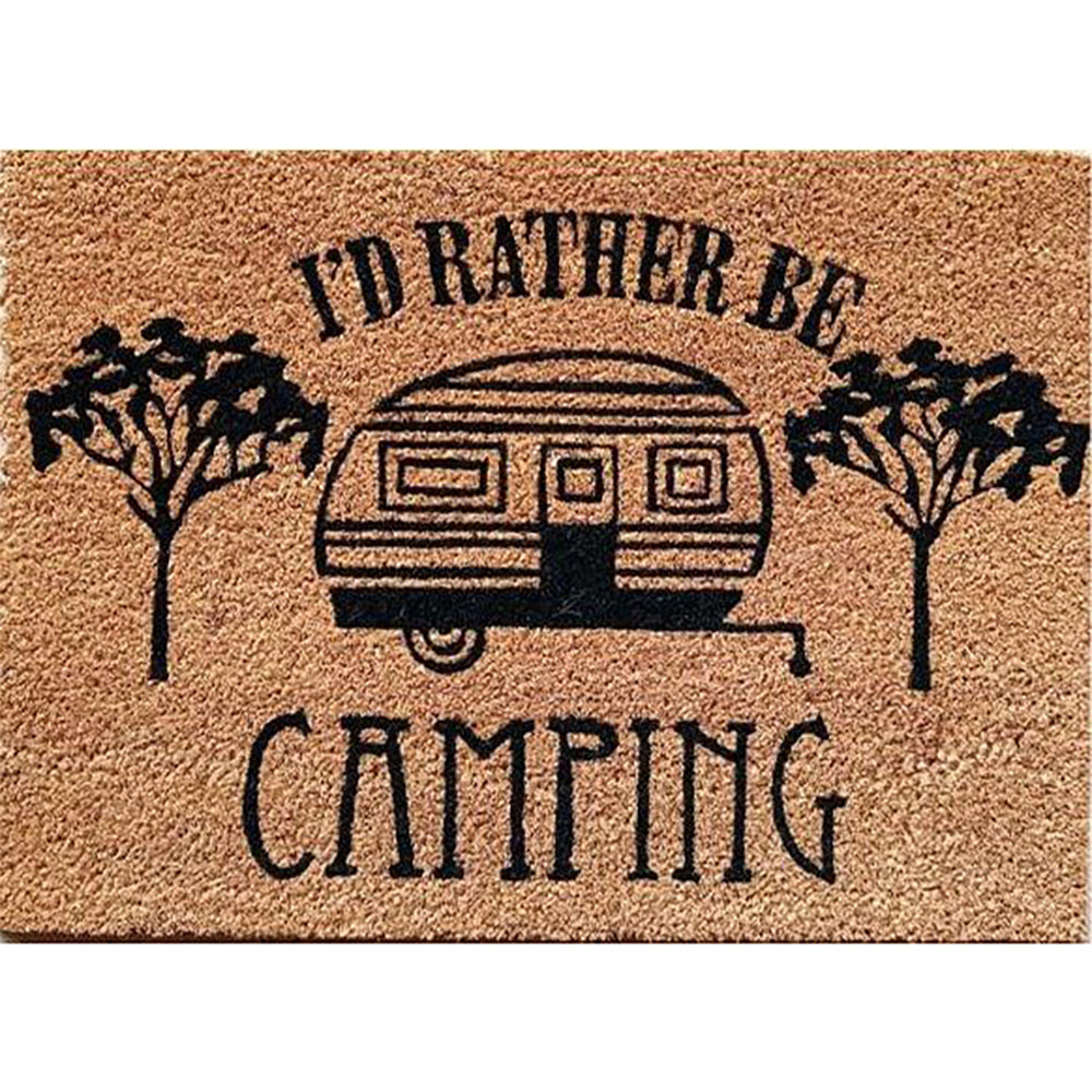 2PK Solemate PVC C Rather b Camping 40x55cm Stylish Durable Front Doormat