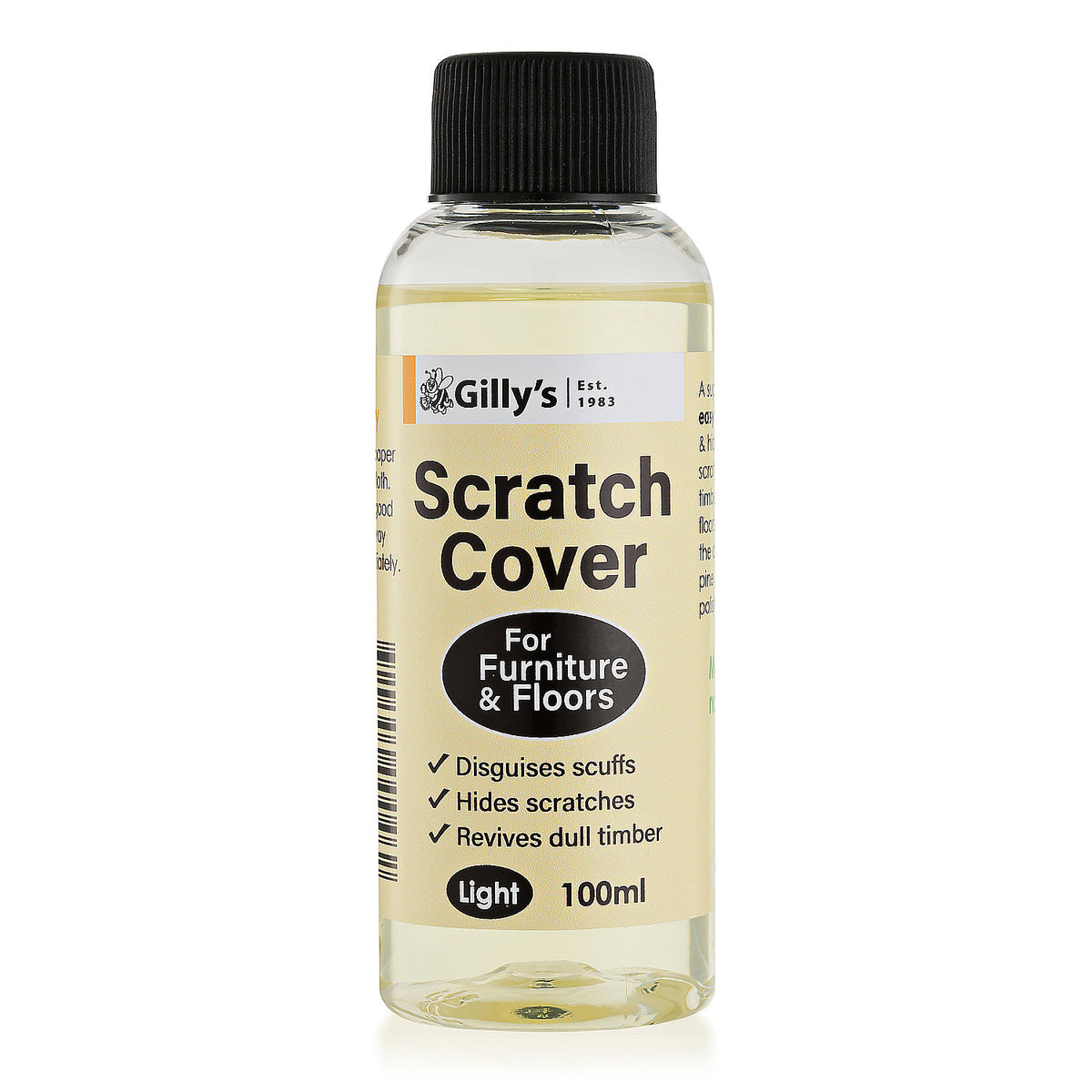 2PK Gilly's 100ml Oil Scratch Cover For Light Wood Furniture & Floors