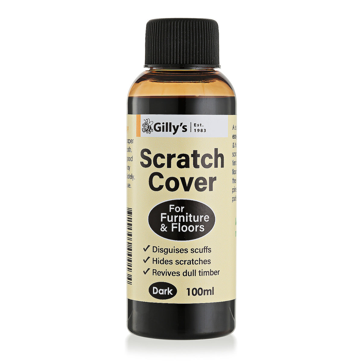 2PK Gilly's 100ml Oil Scratch Cover For Dark Wood Furniture & Floors