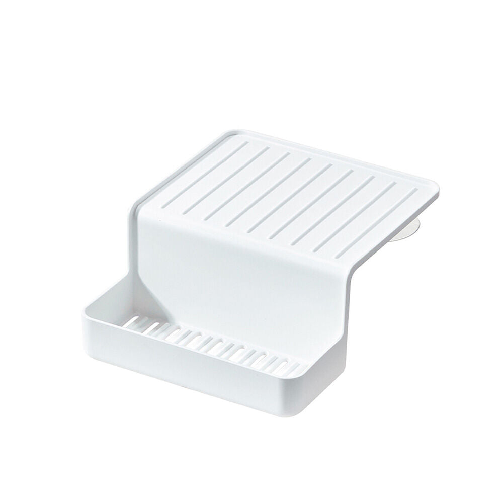 2PK iDesign Classic Plastic Double Suction Sink Caddy - White