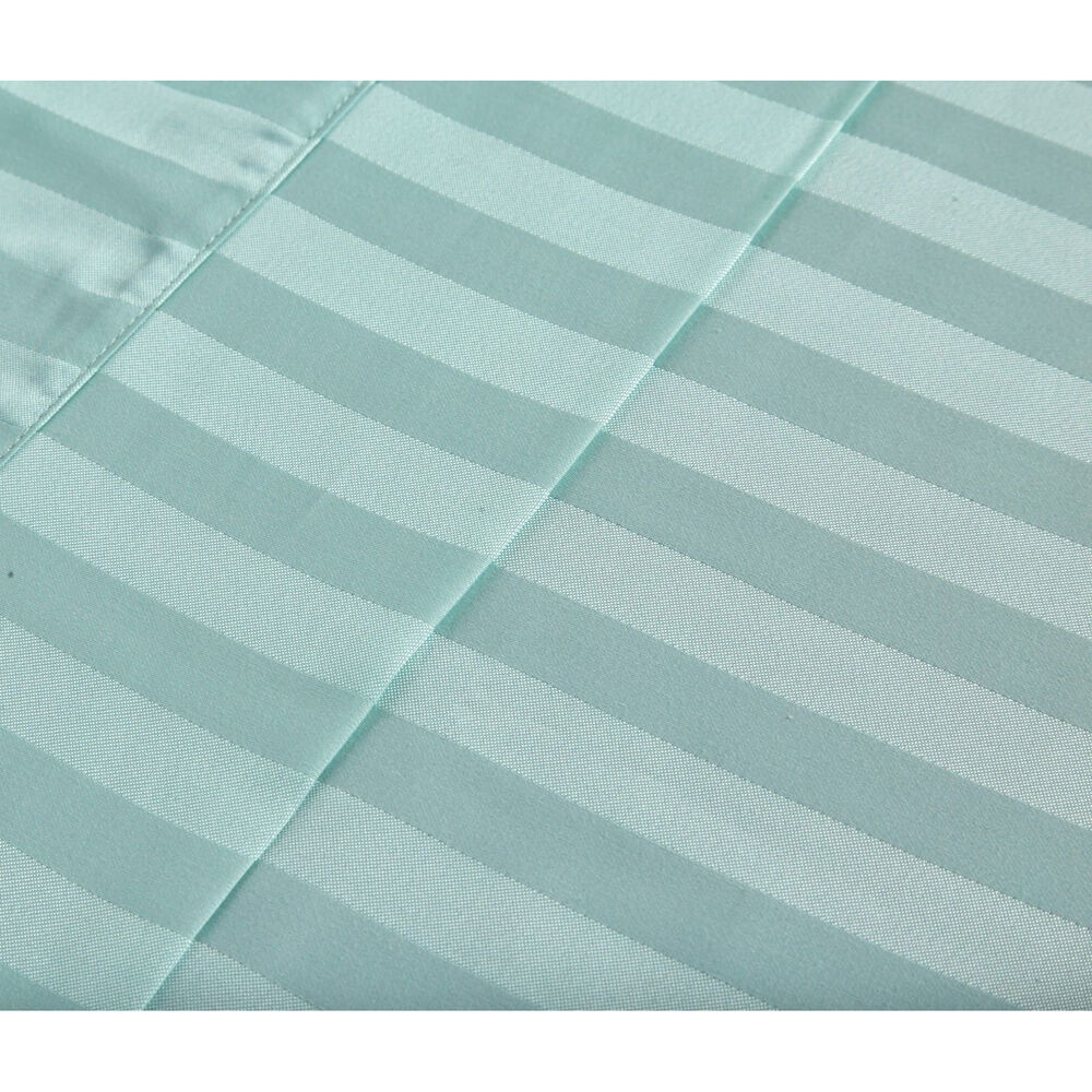 Royal Comfort Damask Sheet Set 1200TC Stripe Cotton Blend Mist