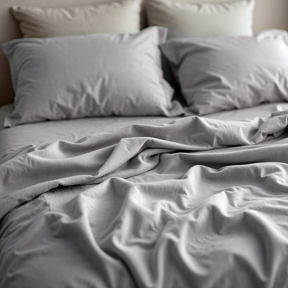 Royal Comfort Cotton Rich Sheet w/ 2x Pillowcases Set 1500TC Indigo