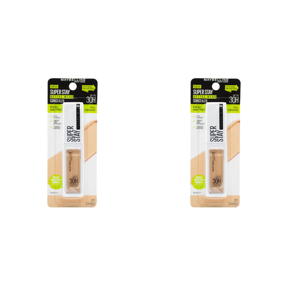 2PK Maybelline 10ml Super Stay Concealer - 20 Sand Shade
