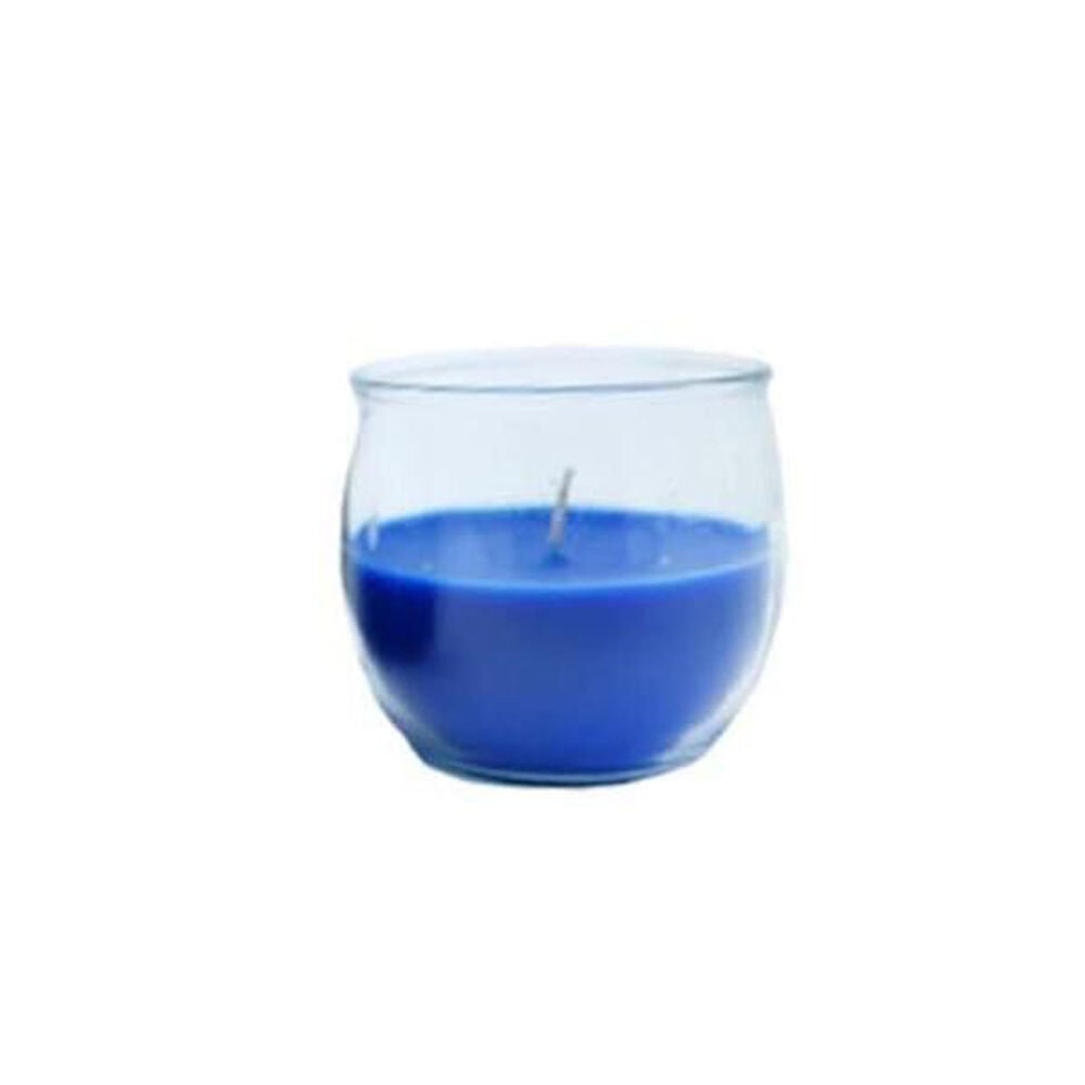 6PK Jelly Belly Blueberry Scented Candle Pot Home Room Fragrance 85g Blue
