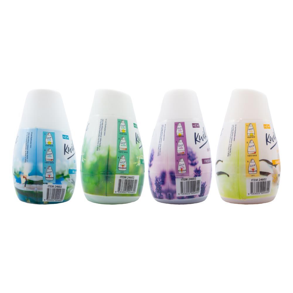 12PK Kwik Life Home/Office Gel Air Fresheners 198G - Assorted