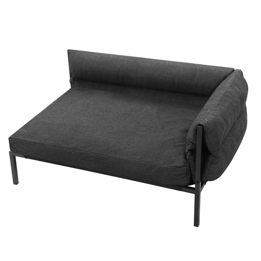 Paws & Claws Elevated Sofa Pet Bed Large 93.5x63cm - Grey Denim