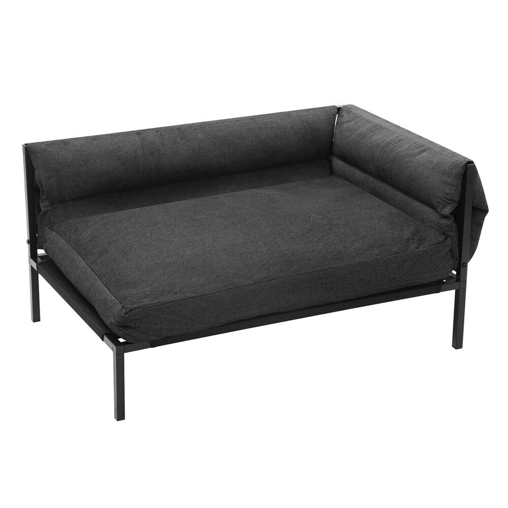 Paws & Claws Elevated Sofa Pet Bed Large 93.5x63cm - Grey Denim