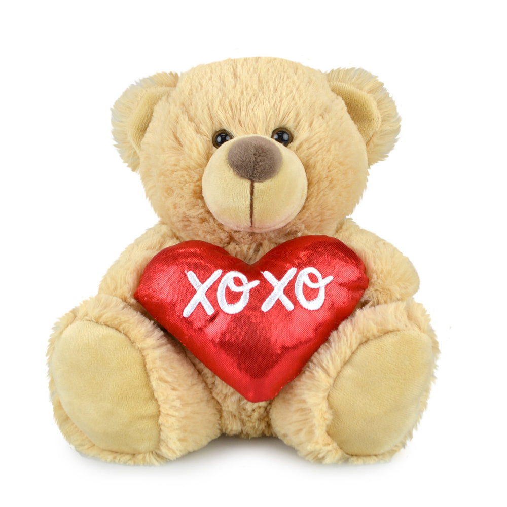 2PK My Buddy Hearts Soft Animal Plush Bear Toy 23cm - Assorted