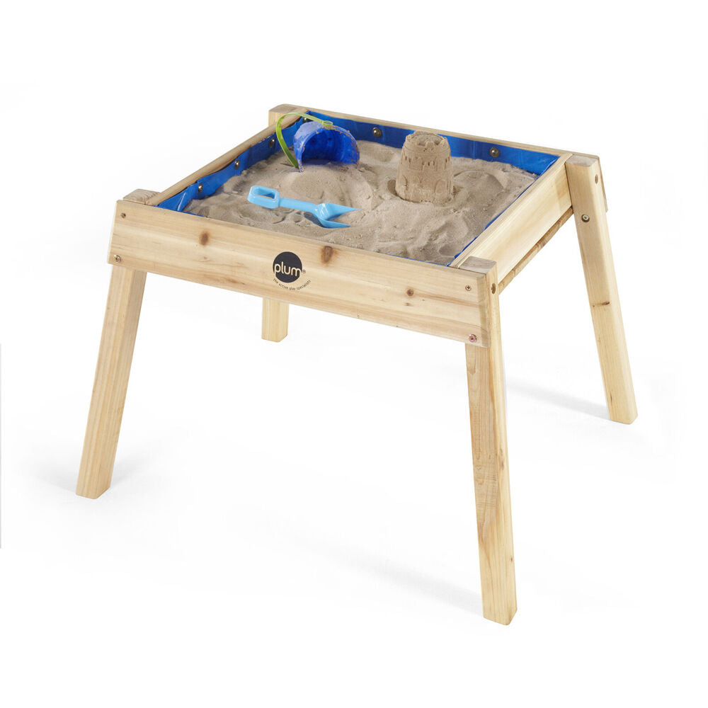 Plum Play Childrens/Kids Multifunctional Build and Splash Wooden Table