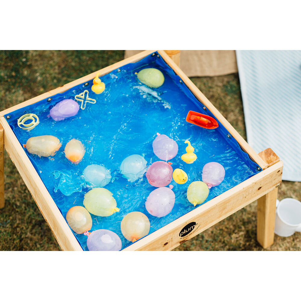 Plum Play Childrens/Kids Multifunctional Build and Splash Wooden Table