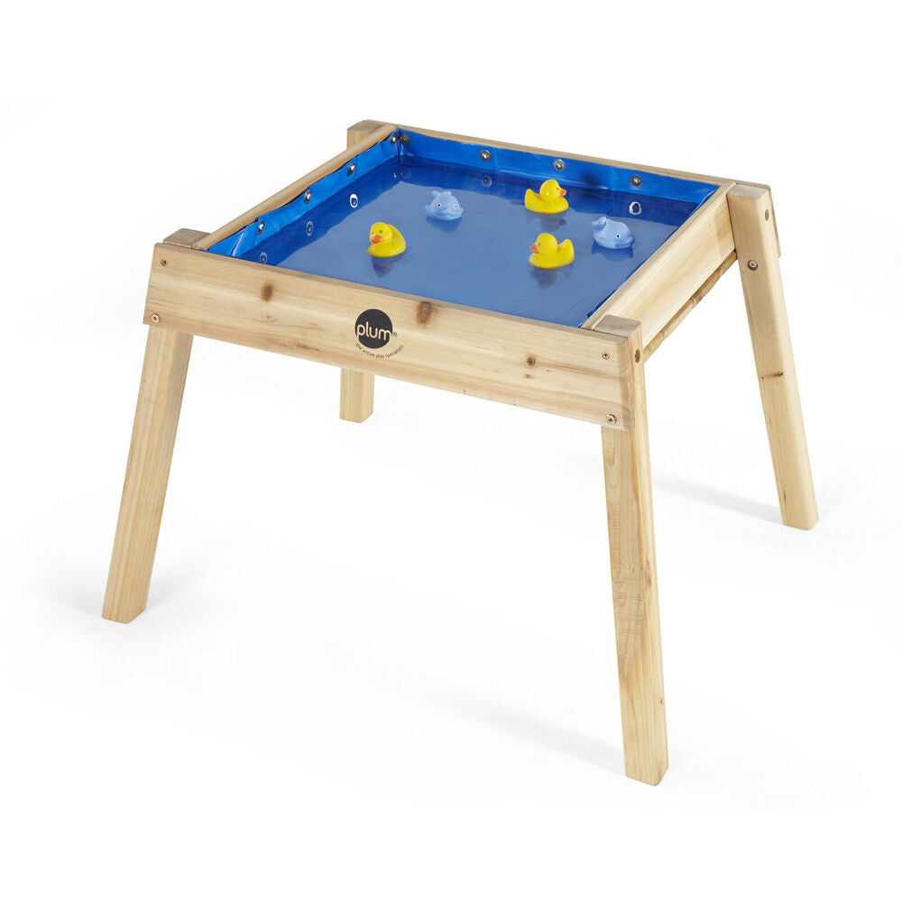 Plum Play Childrens/Kids Multifunctional Build and Splash Wooden Table
