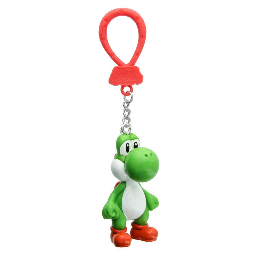 4PK Super Mario Backpack Buddies Keyring Pendant Assorted 3y+