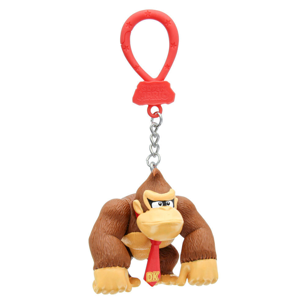4PK Super Mario Backpack Buddies Keyring Pendant Assorted 3y+
