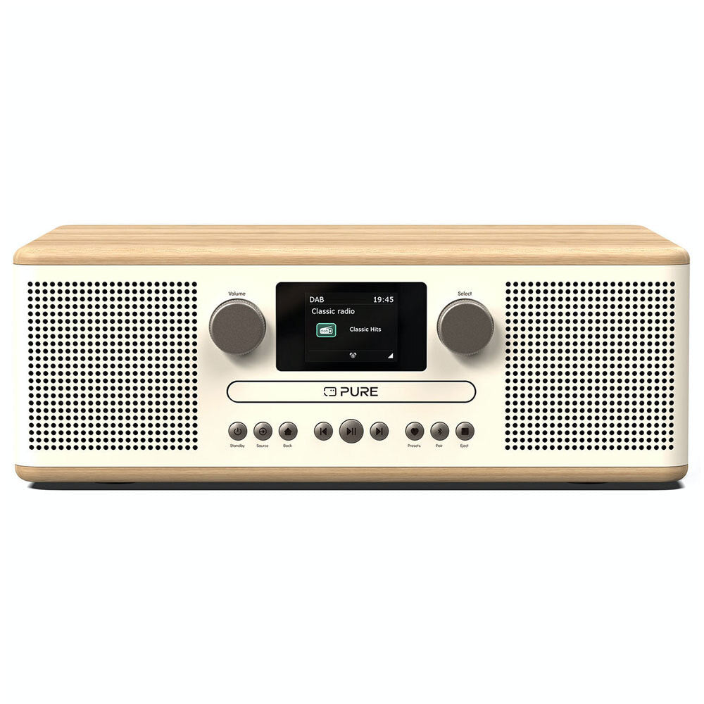 Pure Classic C-D6 CD-Player with DAB+ - Cotton White/Oak