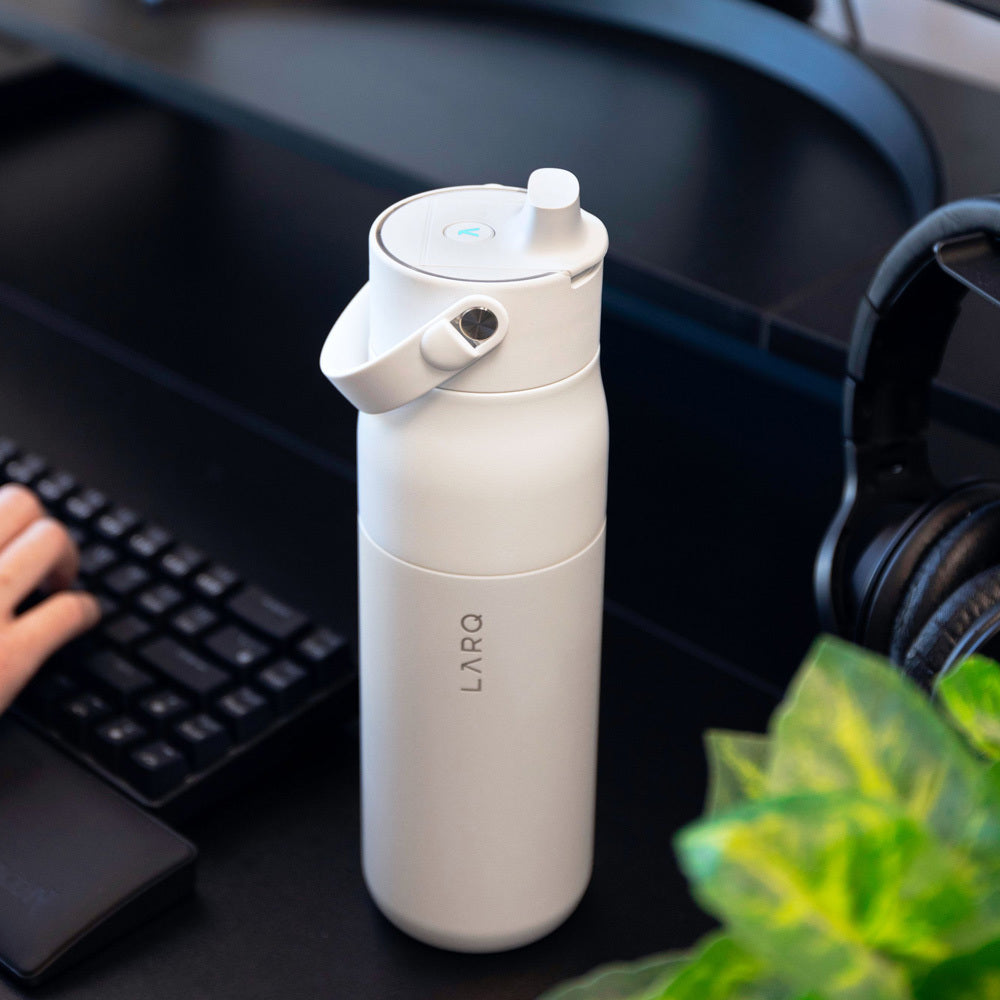 LARQ Bottle PureVis 2 with Essential Bottle Filter Granite White 680ml