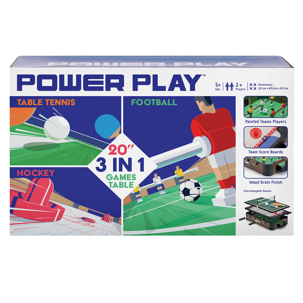 Wilton Bradley 20In Indoor 3 in One Family Entertainment Games Table