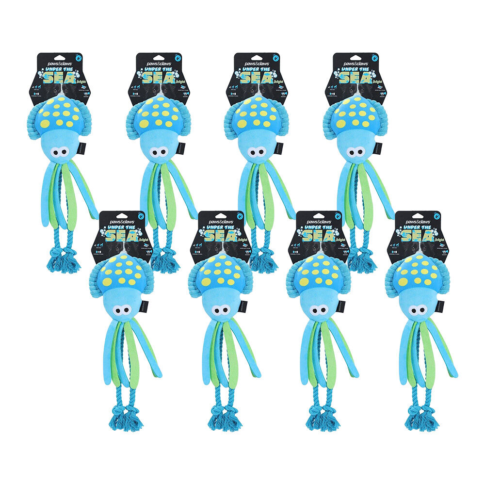 8PK Paws & Claws Under The Sea Plush Toy Jelly Fish 45x16x6cm