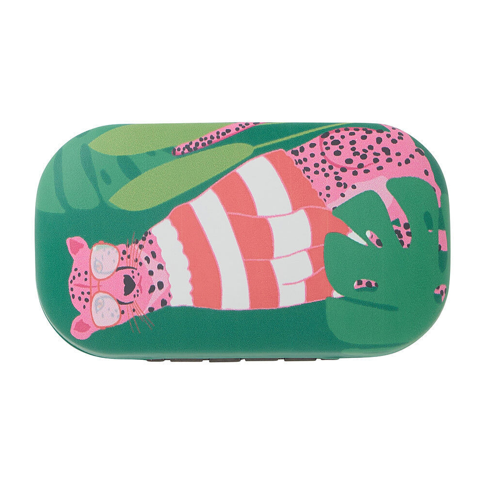3PK Annabel Trends Safe Keeper Storage Case Organiser 8x5cm Clever Cheetah