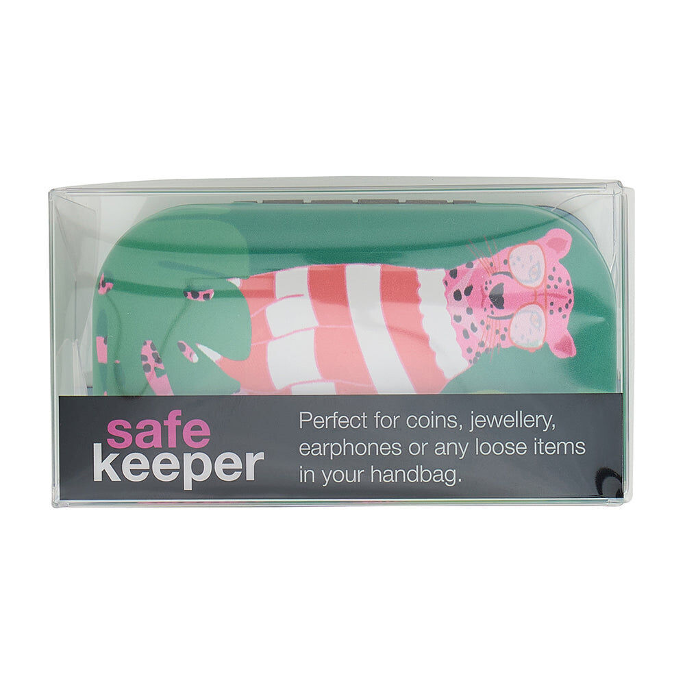 3PK Annabel Trends Safe Keeper Storage Case Organiser 8x5cm Clever Cheetah