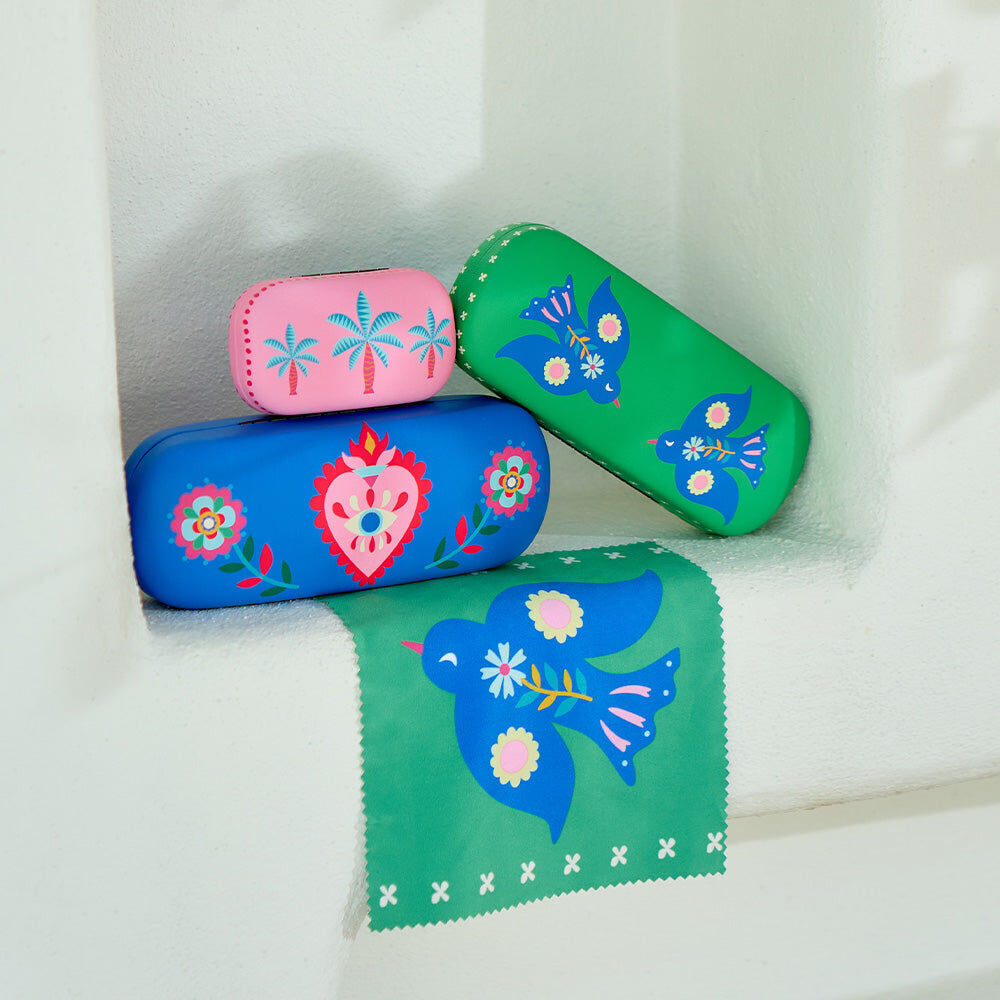 3PK Annabel Trends Safe Keeper Storage Case Organiser 8x5cm Fiesta Heart