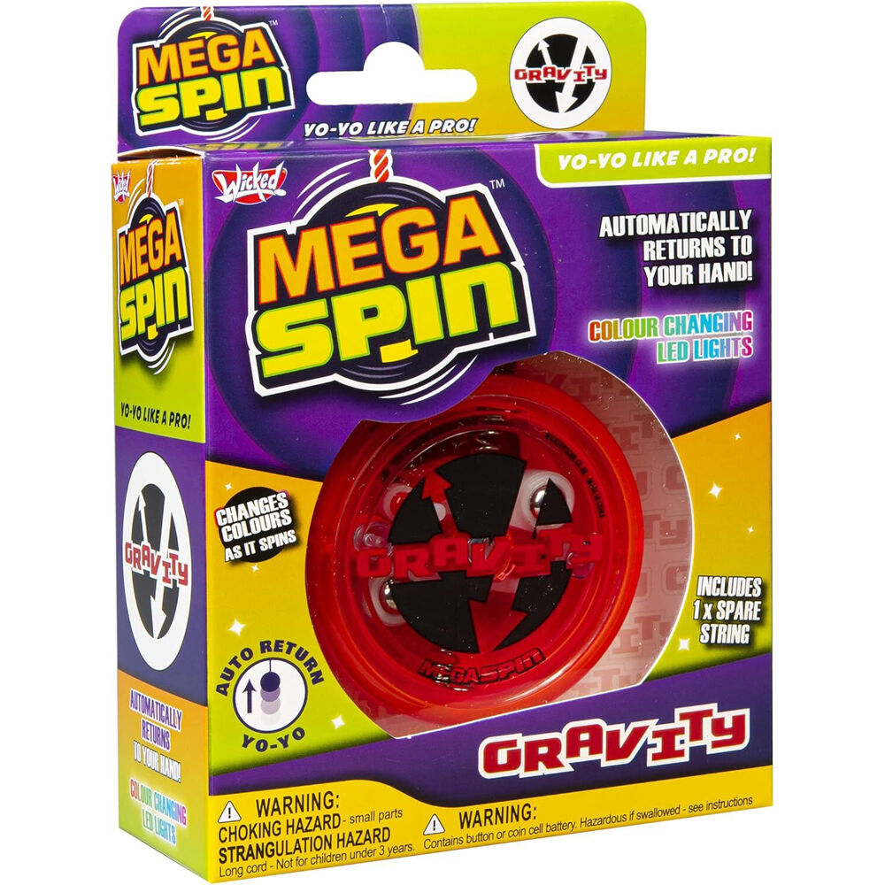 Wicked Mega Spin Gravity Round Lightweight YoYo Childrens Toy Assorted