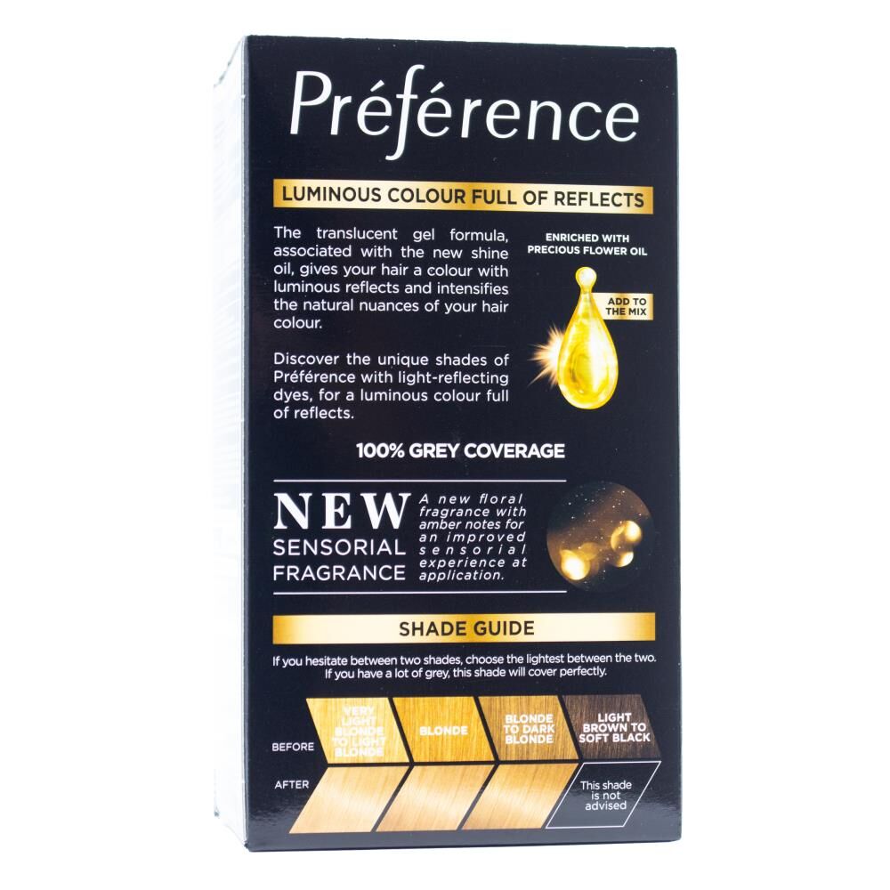 6PK Loreal Preference Permanent Hair Colour California 8 Light Blonde