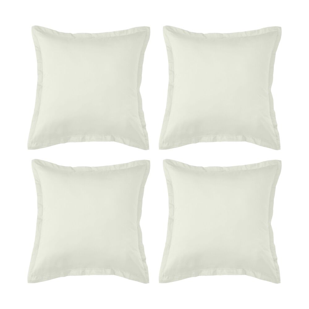 4PK Grosvenor House 500TC Egyptian Cotton Tailored European Pillowcase Taupe