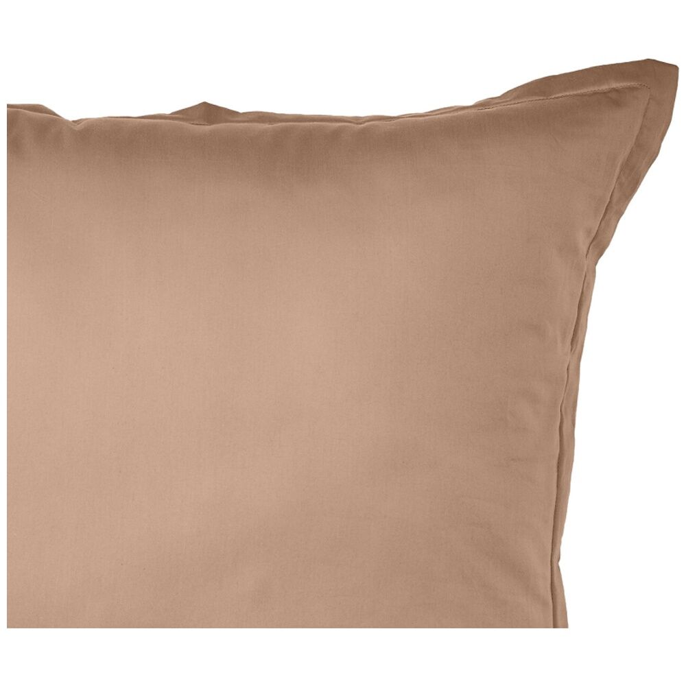 2PK Grosvenor House 500TC Egyptian Cotton Tailored European Pillowcase Clay