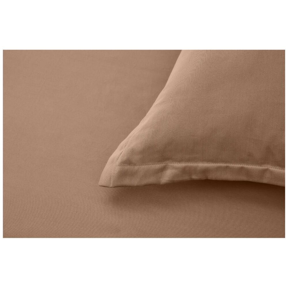 2PK Grosvenor House 500TC Egyptian Cotton Tailored European Pillowcase Clay