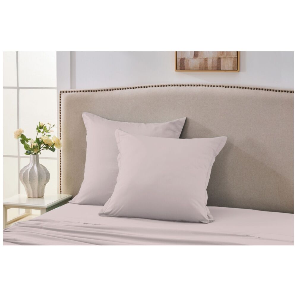 2PK Grosvenor House 500TC Egyptian Cotton Tailored European Pillowcase Pink