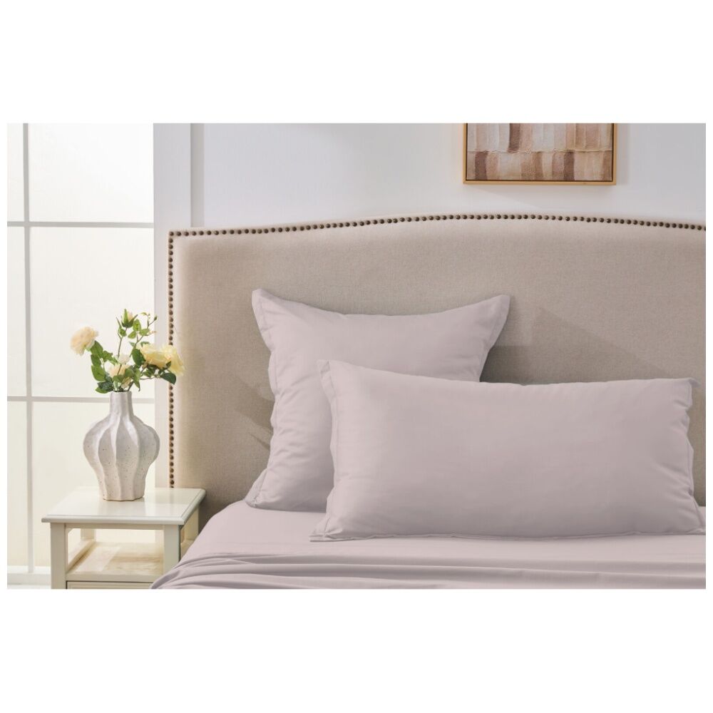 2PK Grosvenor House 500TC Egyptian Cotton Tailored European Pillowcase Pink
