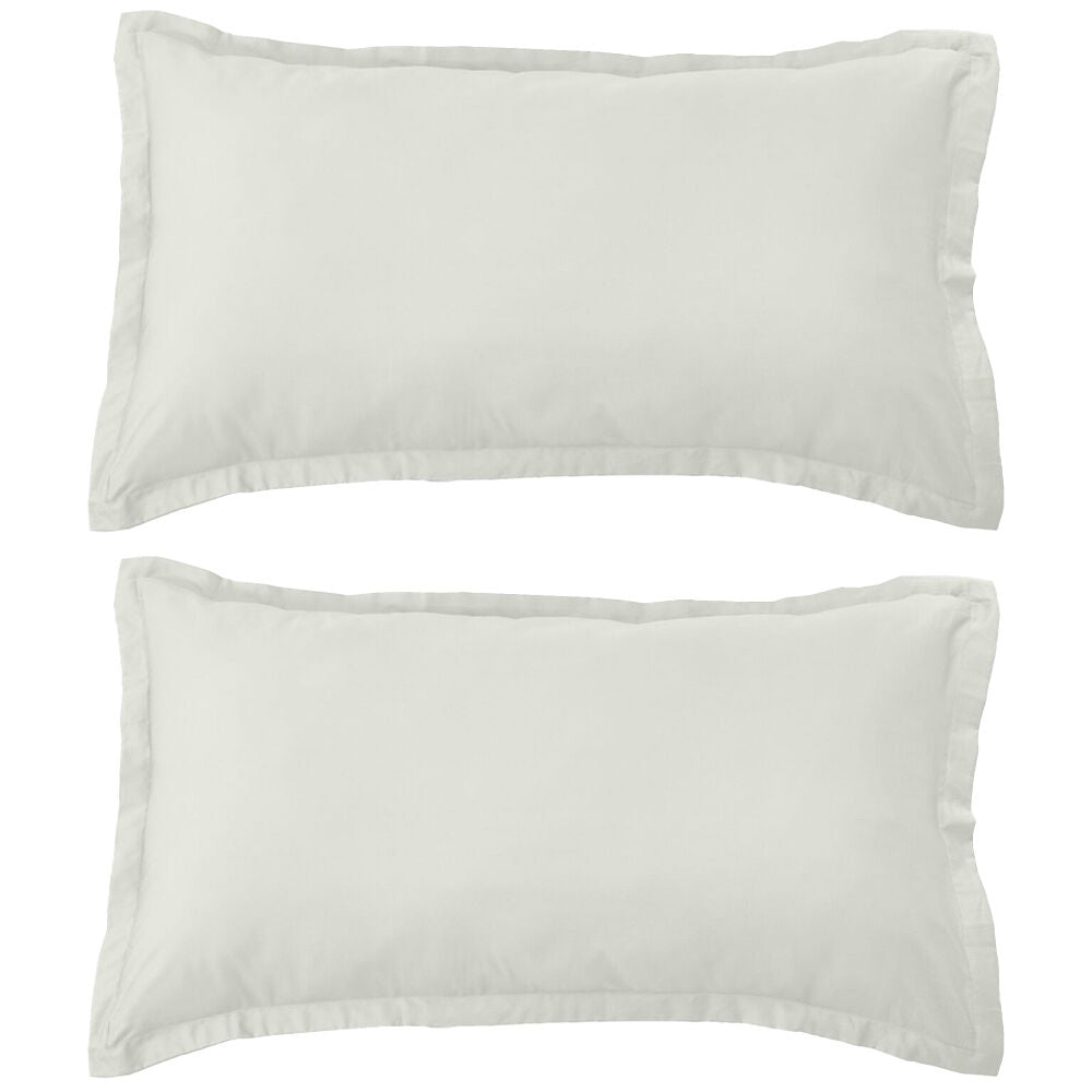 2PK Grosvenor House 500TC Egyptian Cotton King Tailored Pillowcase Taupe