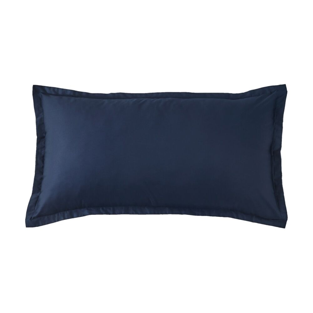 2PK Grosvenor House 500TC Egyptian Cotton King Tailored Pillowcase Navy Blue