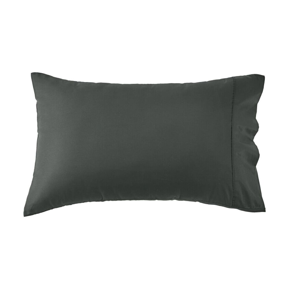 2x 2pc Grosvenor House 500TC Egyptian Cotton Standard Pillowcases Charcoal