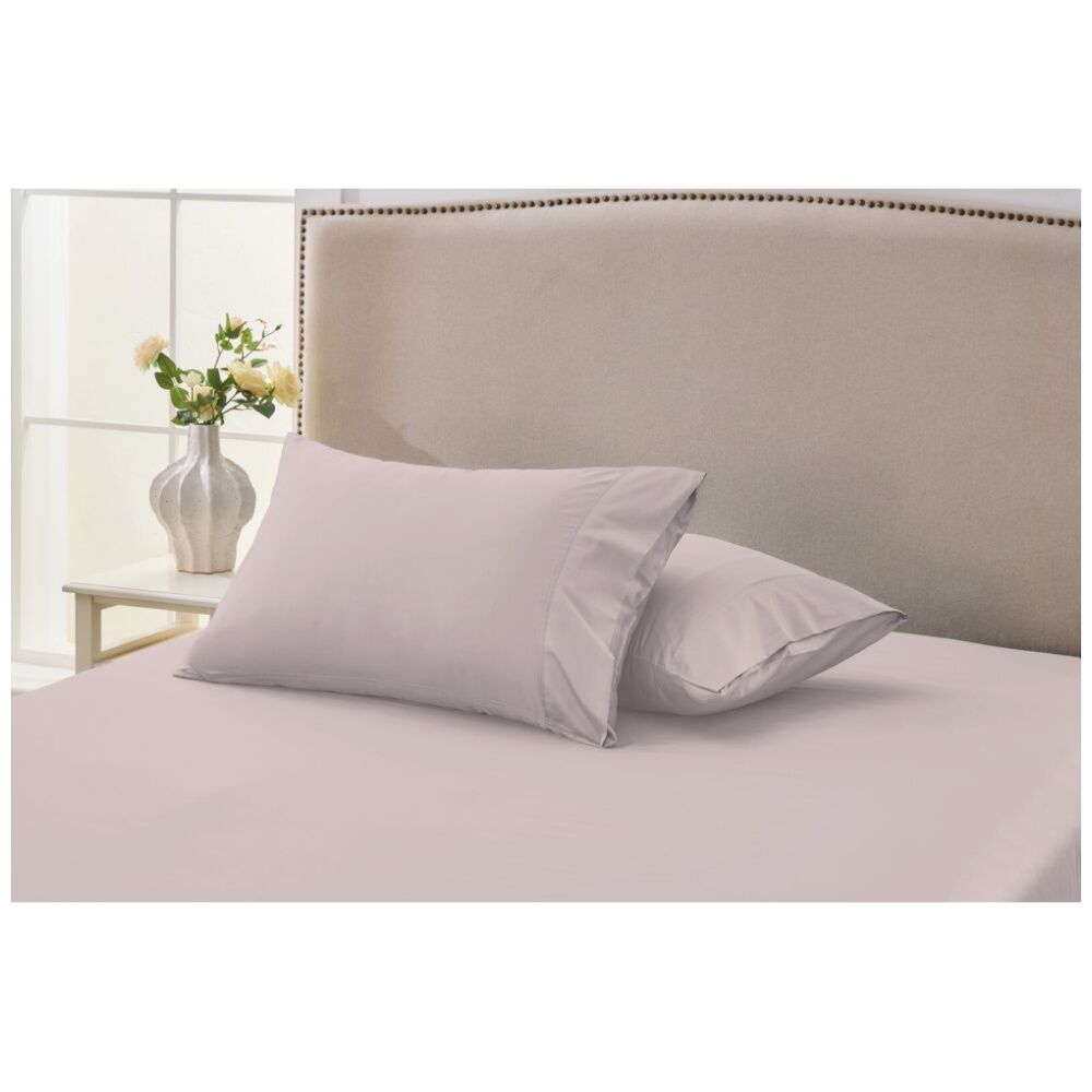 2x 2pc Grosvenor House 500TC Egyptian Cotton Standard Pillowcases Pink