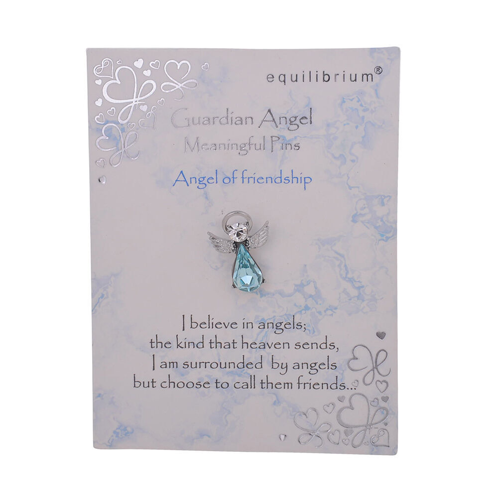 2pc Gibson Gifts Equilibrium Guardian Angel Pin Protection Jewelry Combo Set