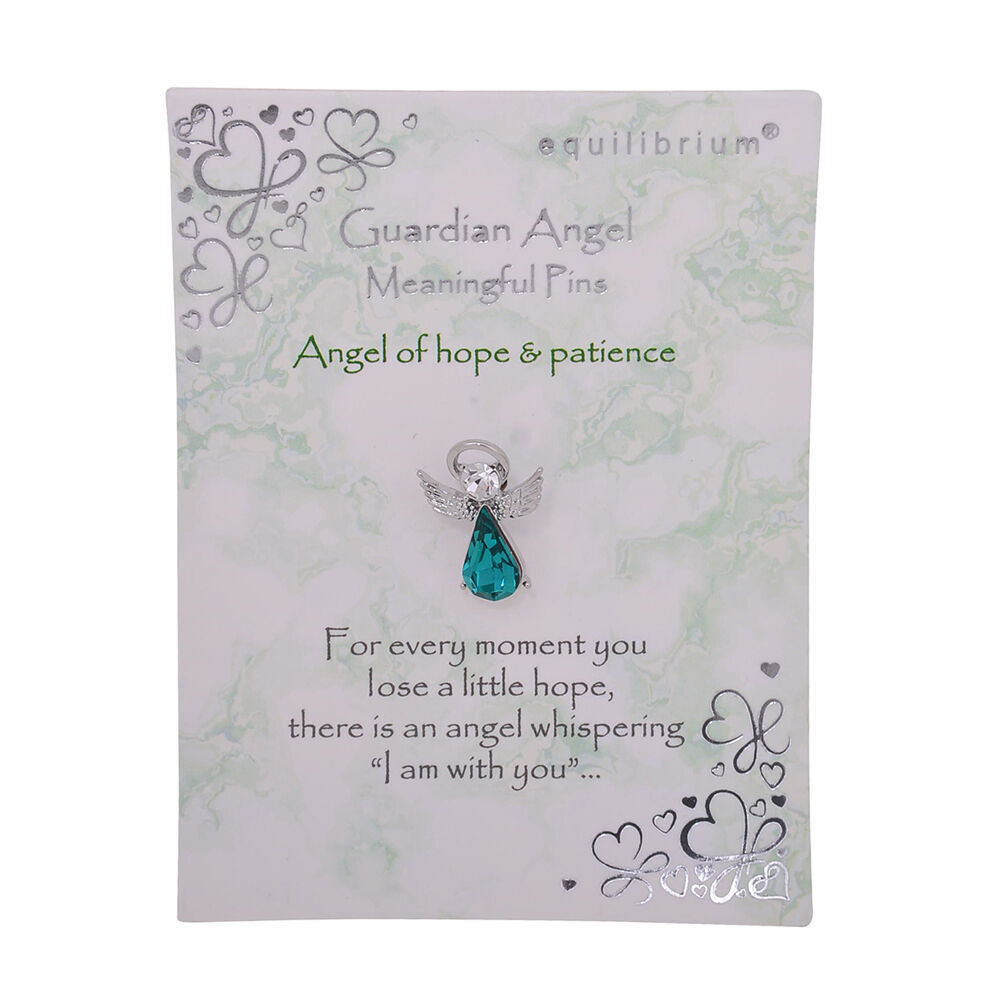 2pc Gibson Gifts Equilibrium Guardian Angel Pin Protection Jewelry Combo Set