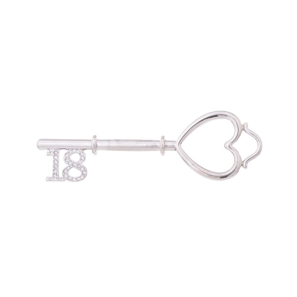 2PK Gibson Gifts Equilibrium Silver Plated 18th Birthday Keepsake Key Gif Box