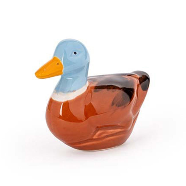 2PK Decorative Float Duck Porcelain Blue Head 14.5cm Sculpture Decor