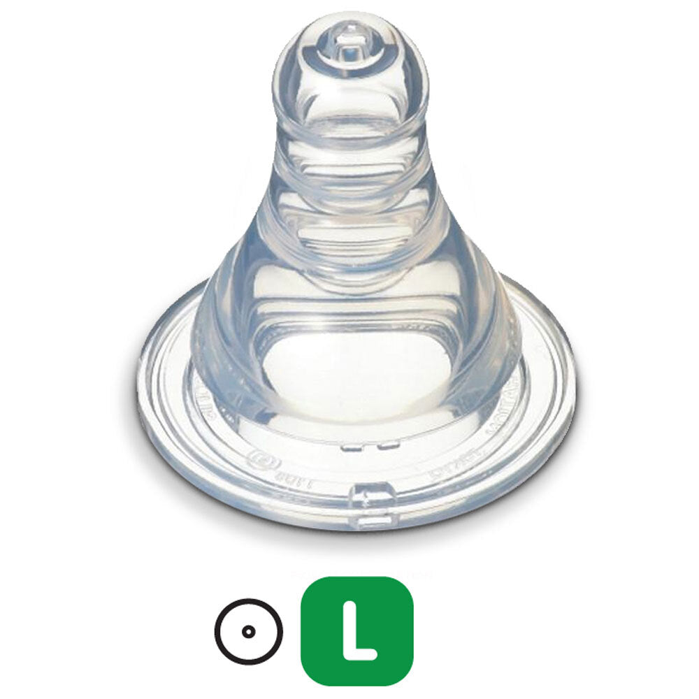 4PK Pigeon Peristaltic Slim Neck Teat - L