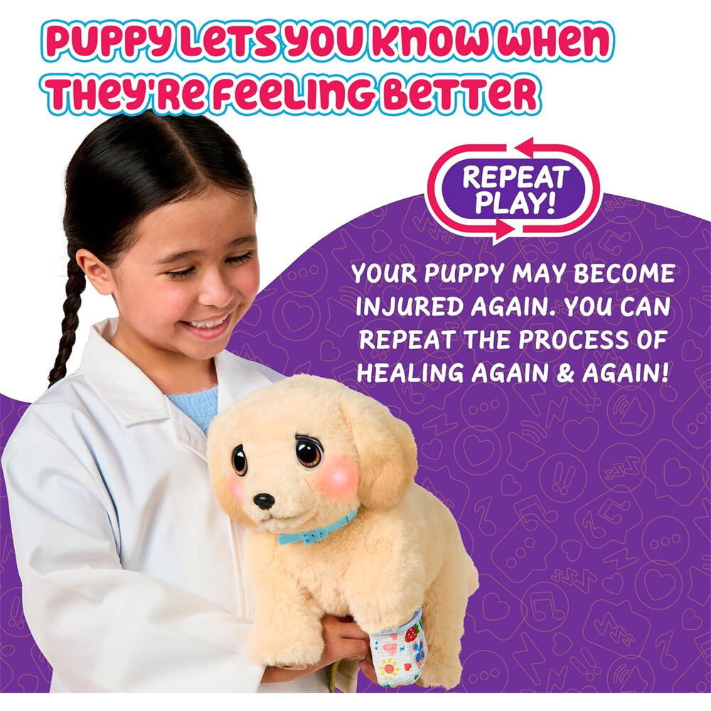Little Live Pets Ouchies Single Pk Interactive Puppy Plush Toy