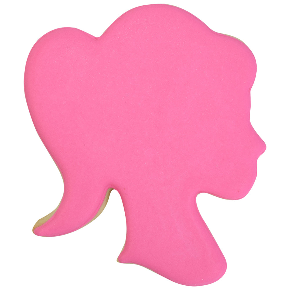 8PK R&M Girl Doll Head Cookie/Biscuit Cutter 9cm - Fuchsia
