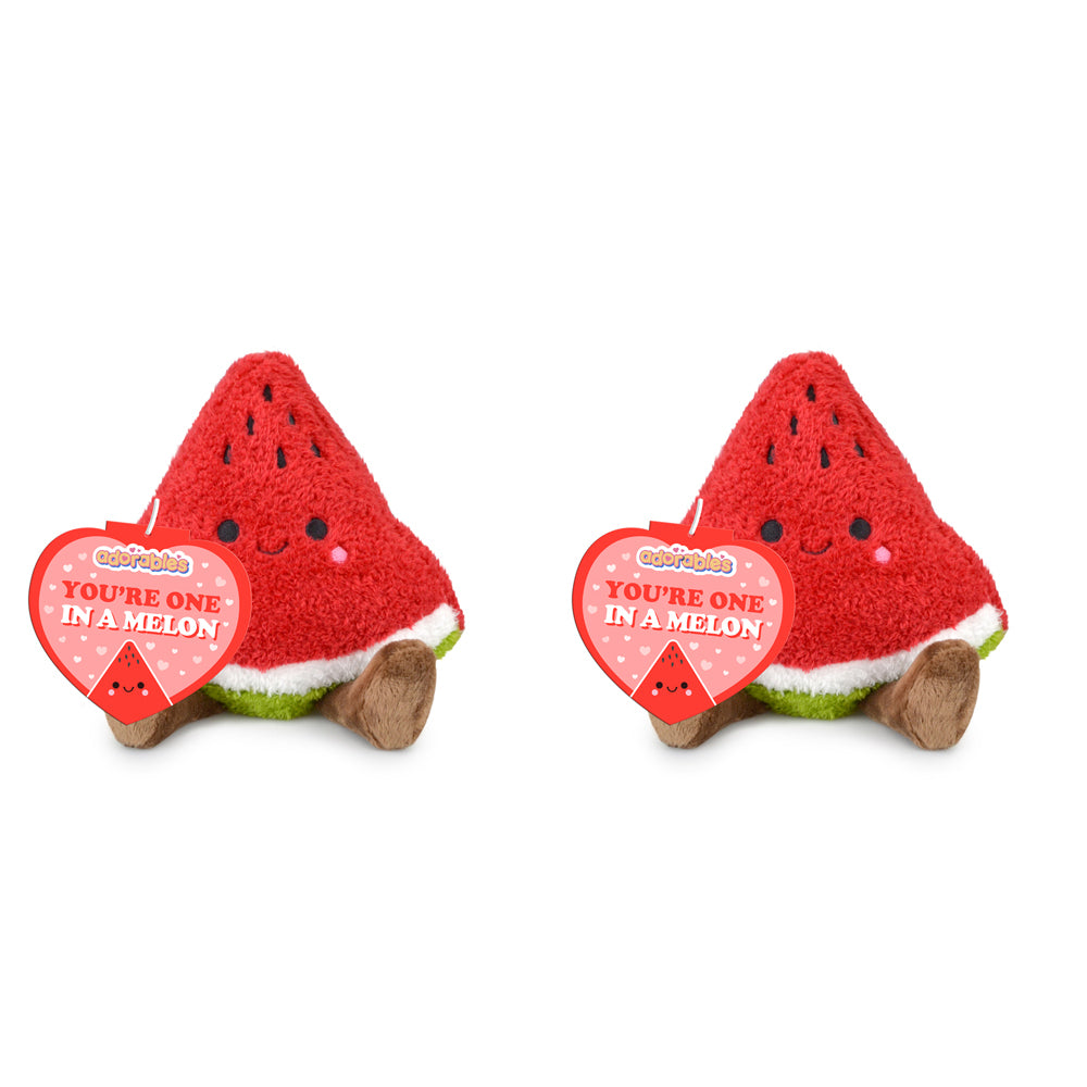 2PK Adorables Watermelon Fruit Plush Soft Toy 20cm - Red