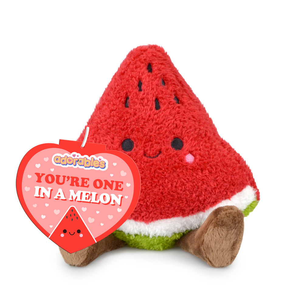 3PK Adorables Watermelon Fruit Plush Soft Toy 20cm - Red