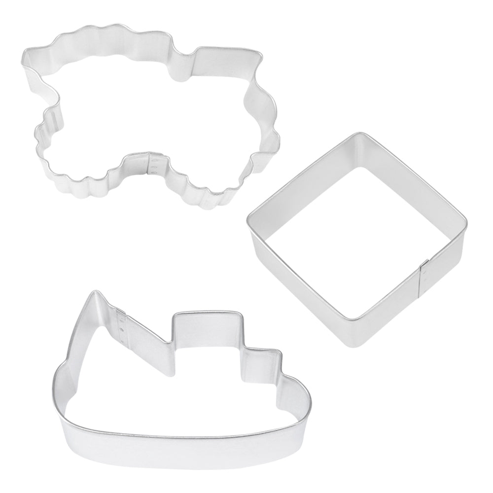 9pc R&M Stainless Steel Cookie Cutter Set Bakeware - Silver